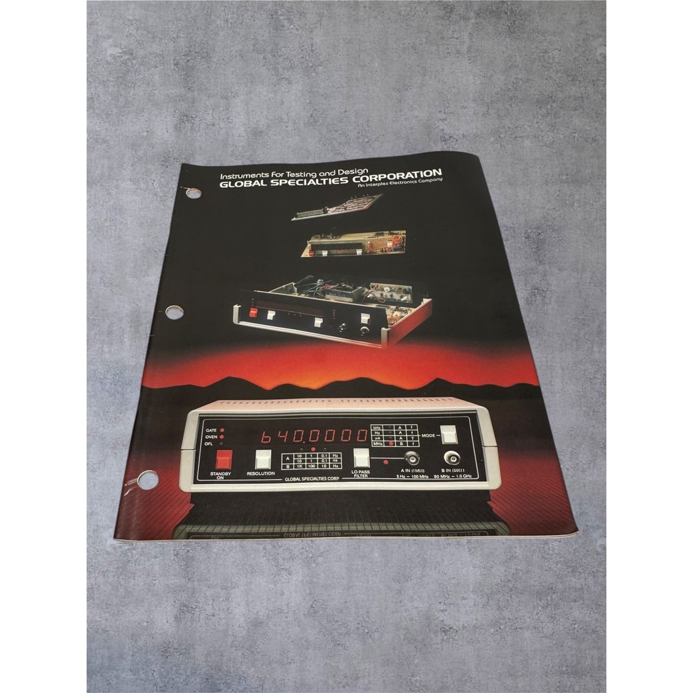 Global Specialties Corp 1983 Catalog Testing Design Vintage Electronics